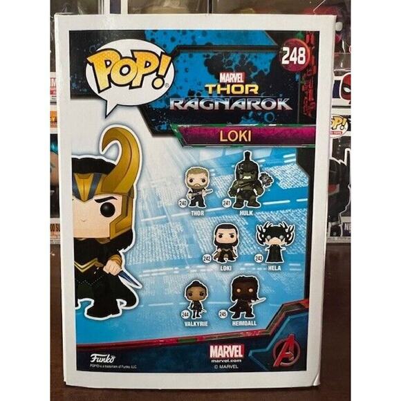 FUNKO POP! Loki #248 Marvel Thor Ragnarok Marvel Collector *Corps* Exclusive - Picture 3 of 9